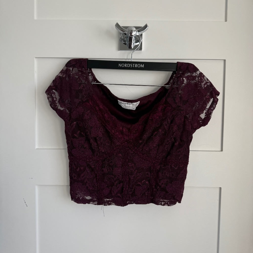 Lace crop top